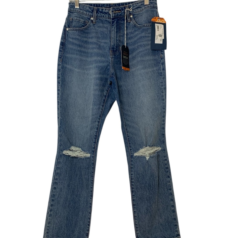 NWT Jag Women’s High Rise Straight Leg Distressed Blue Denim Jeans Size 6/28